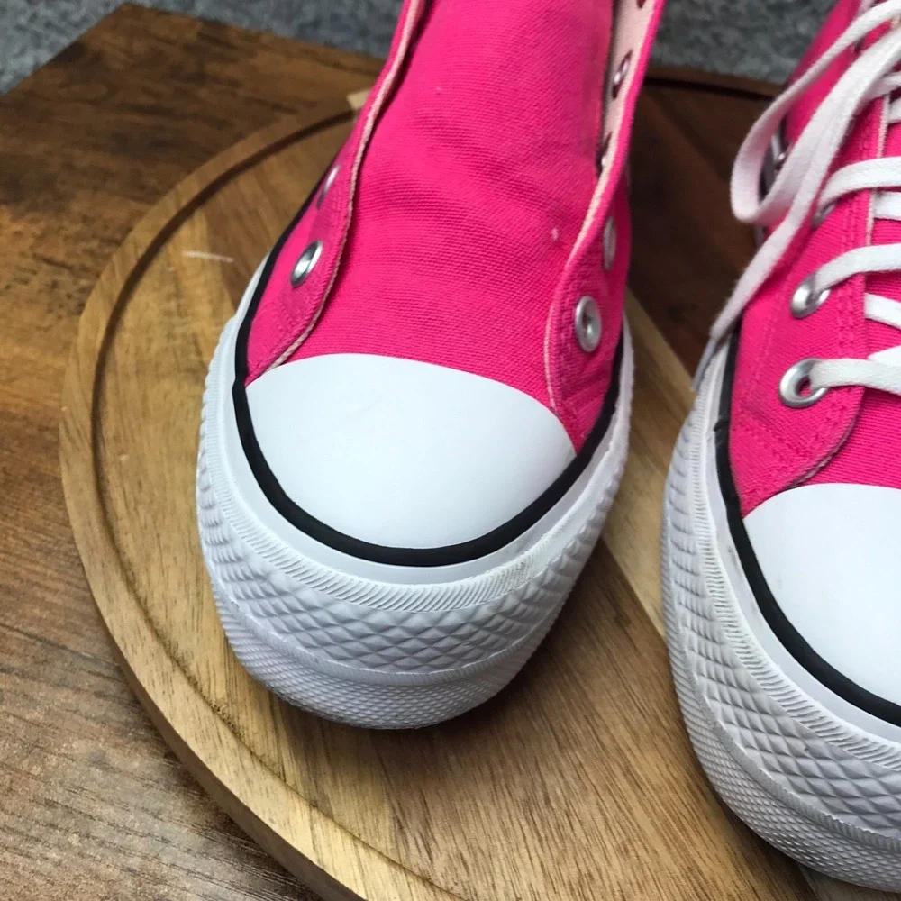 Converse Chuck Taylor All Star Lift Platform Hi Top Sneakers Womens 7.5 Hot Pink